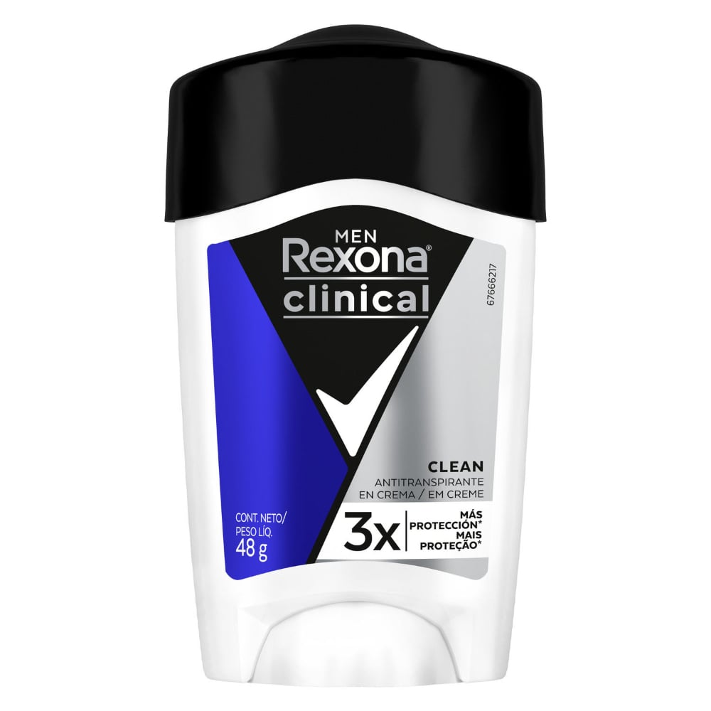 Antitranspirante en Crema Rexona Clinical Men Clean 48 g