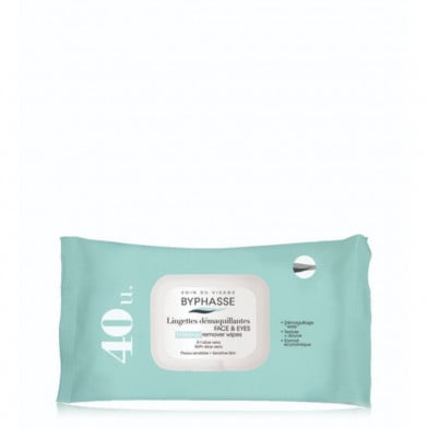Toallitas Desmaquillantes Byphasse con Aloe Vera 40 Unidades