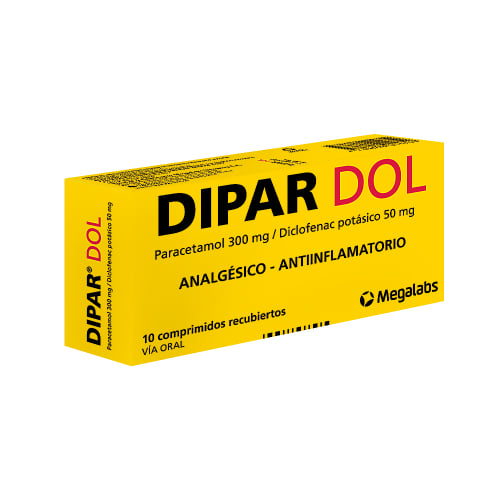 Dipar Dol 300 mg/50 mg 10 Comprimidos Recubiertos