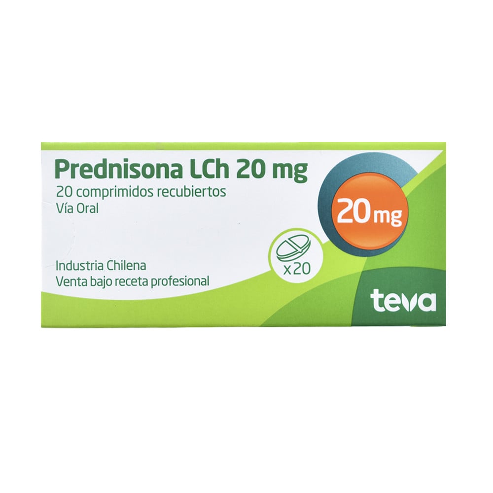 Prednisona Teva 20 mg 20 Comprimidos Recubiertos