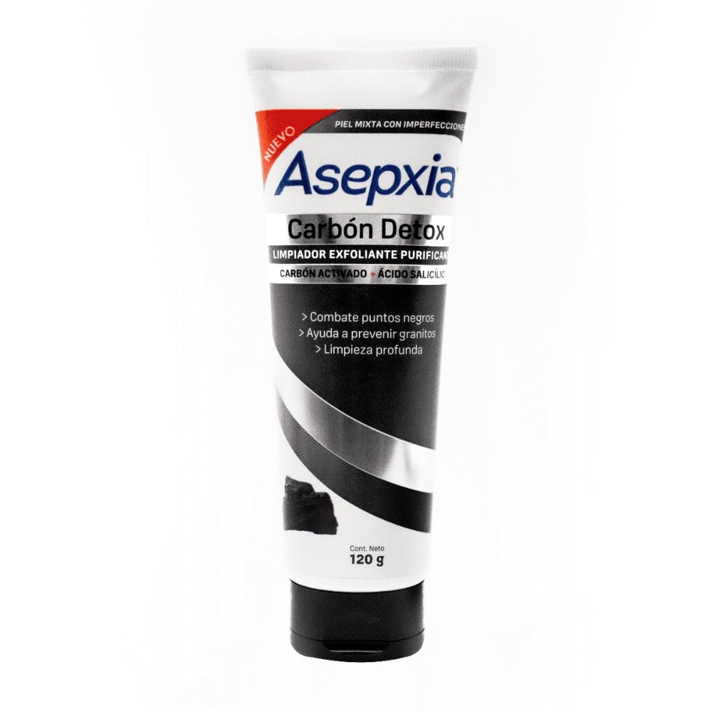 Gel Exfoliante Asepxia con Carbón 120 g