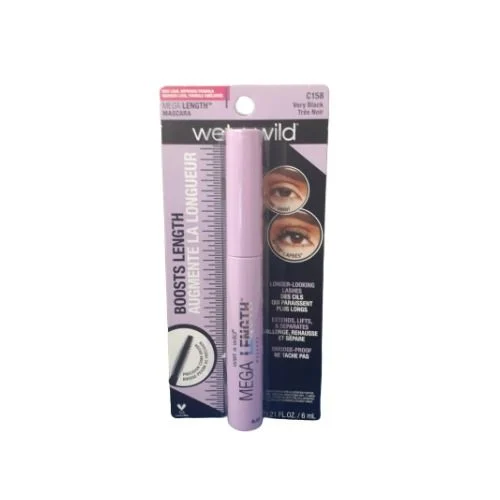 Máscara de Pestañas Wet N Wild Mega Length Very Black