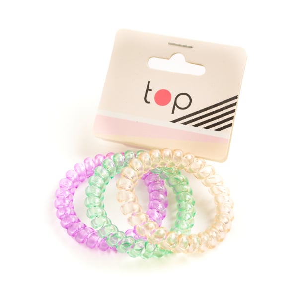 Gomitas para el Pelo Top Rulo Pastel 3 Unidades