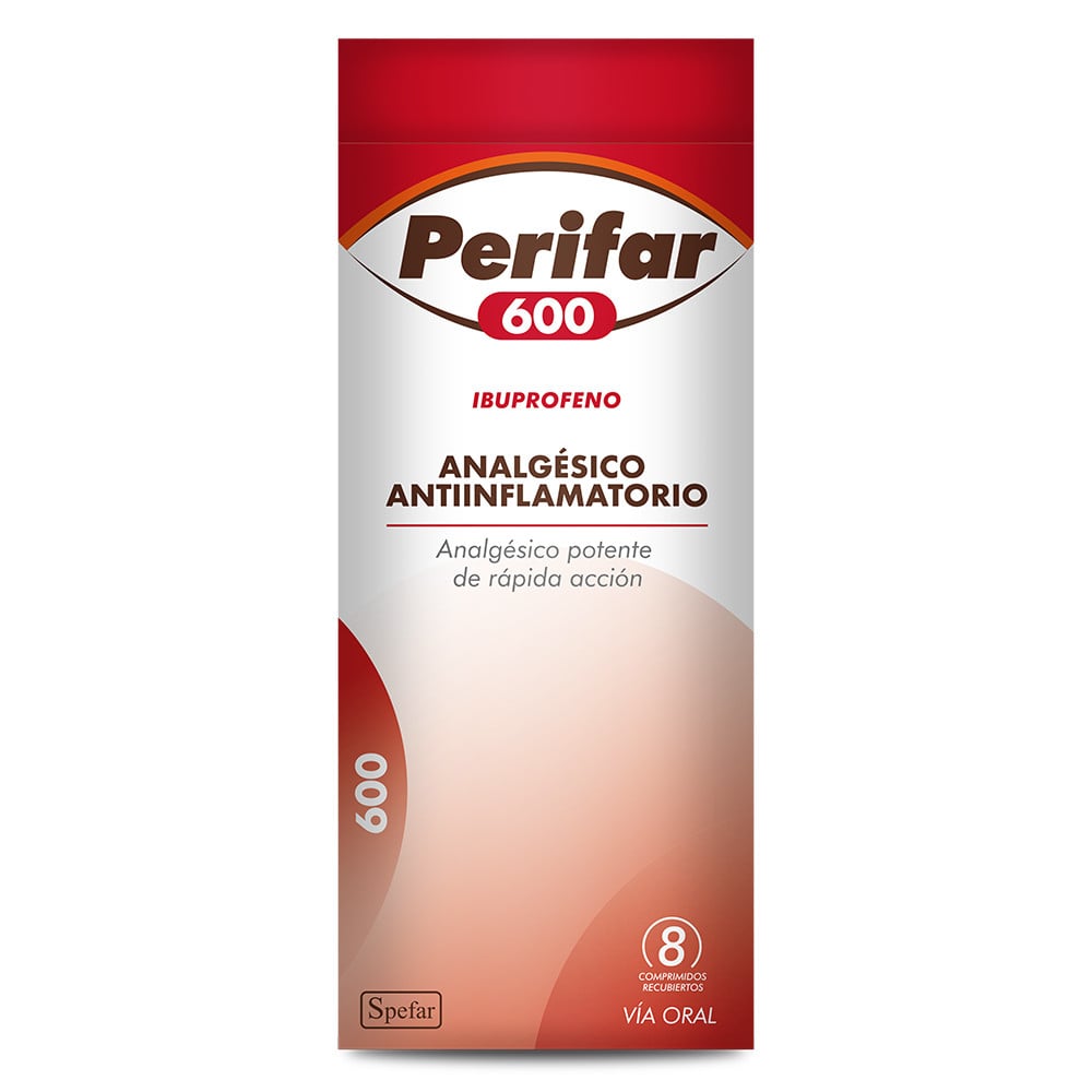 Perifar 600 mg 8 Comprimidos Recubiertos