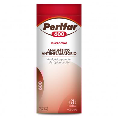 Perifar 600 mg 8 Comprimidos Recubiertos