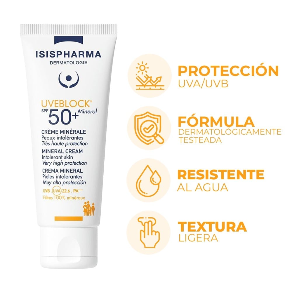 Protector Solar Isispharma Uveblock Mineral Fps50 40 g