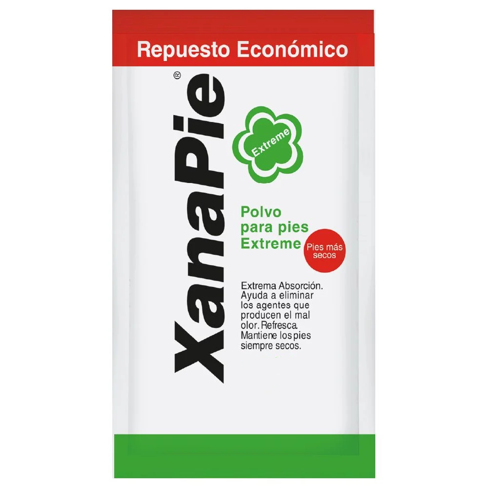 Bolsa de Repuesto Talco Pédico Xanapie Extreme 60 g