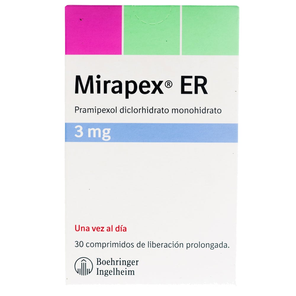 Mirapex ER 3 mg 30 Comprimidos LP