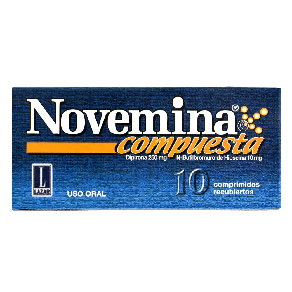 Novemina Compuesta 250 mg/10 mg 10 Comprimidos Recubiertos