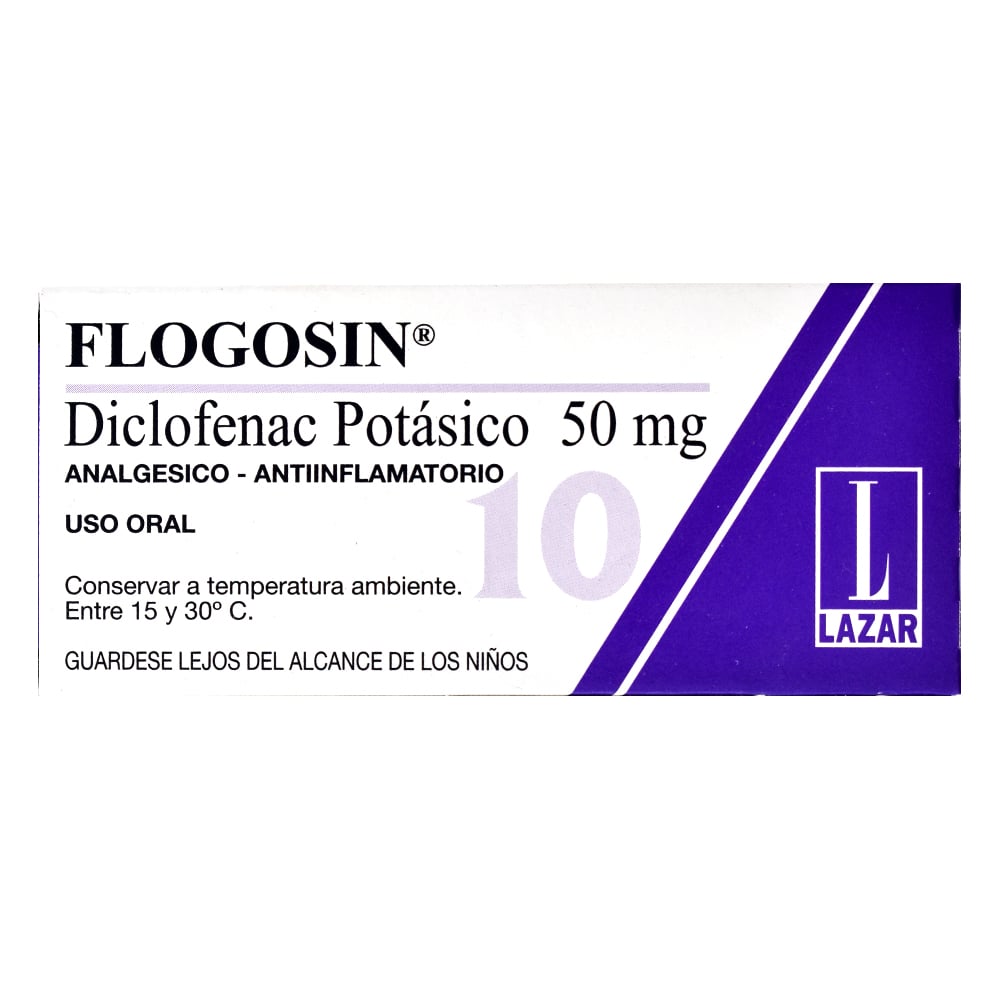 Flogosin 50 mg 10 Comprimidos Recubiertos