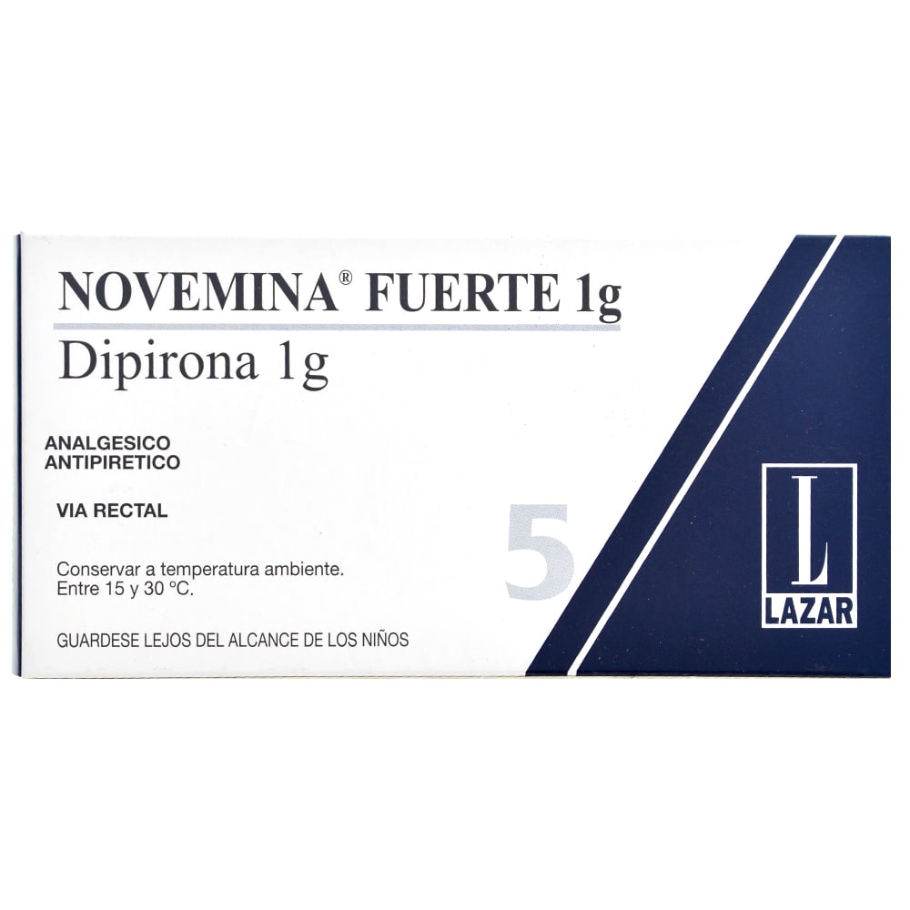 Novemina Fuerte 1 g 5 Supositorios