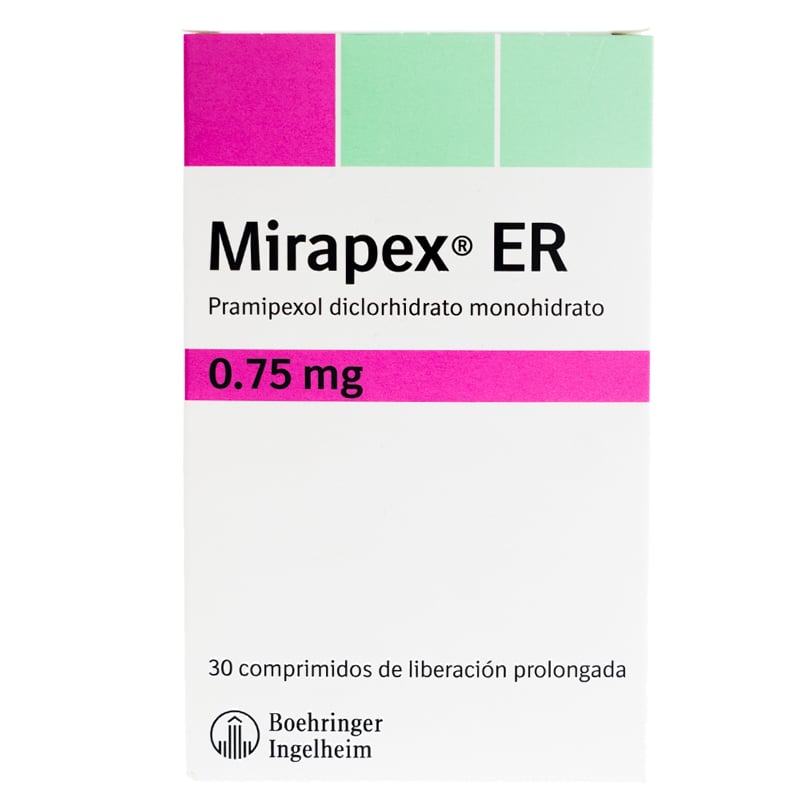 Mirapex ER 0.75 mg 30 Comprimidos LP