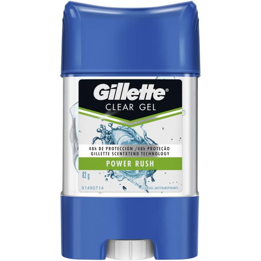 ANTITRANSPIRANTE GILLETTE CLEAR GEL POWER RUSH 82G