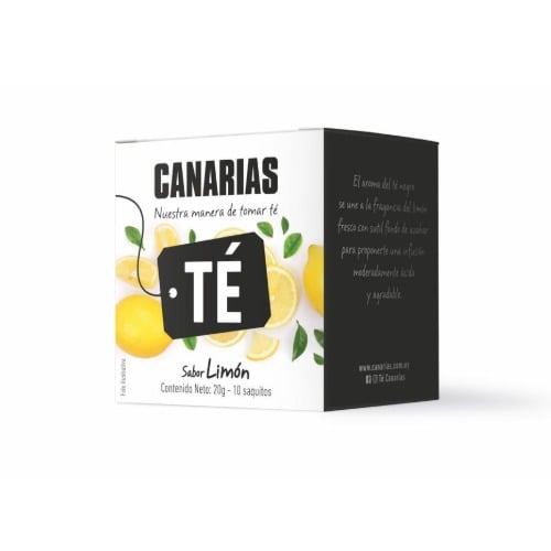 Té Negro y Limón Canarias 10 Saquitos