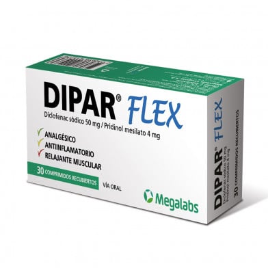 Dipar Flex 50 mg/4 mg 30 Comprimidos Recubiertos