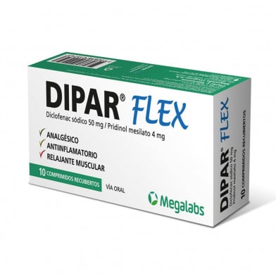 Dipar Flex 50 mg/4 mg 10 Comprimidos Recubiertos