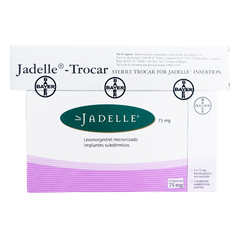 Jadelle 2 Dispositivos de 75 mg
