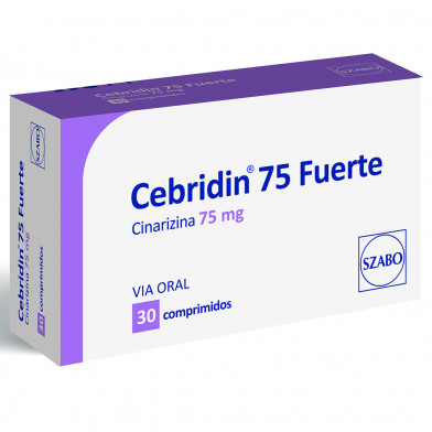 Cebridin 75 mg Fuerte 30 Comprimidos