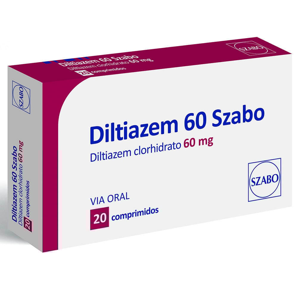 Diltiazem 60 mg 20 Comprimidos