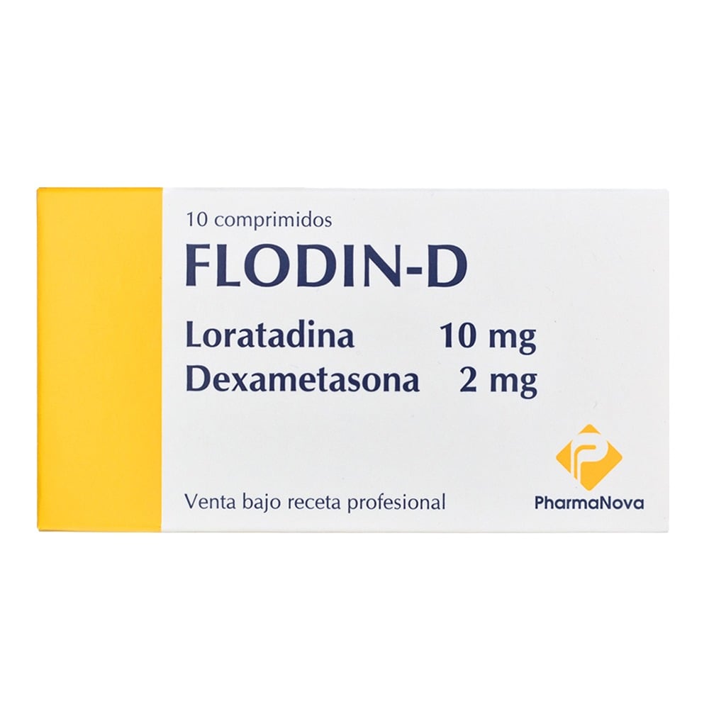 Flodin-D 10 mg/2 mg 10 Comprimidos