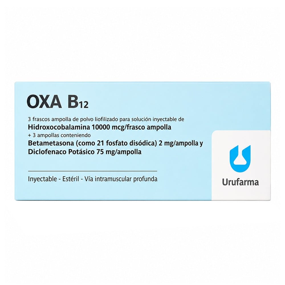 OXA B12 INYECTABLE 3 AMPOLLAS