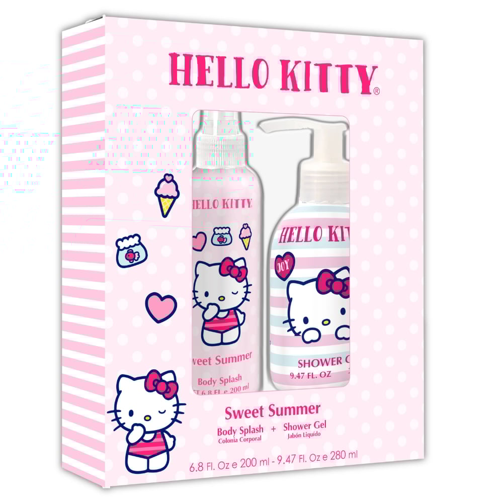 Set Hello Kitty Sweet Summer Body Splash 200 ml + Shower Gel 280 ml