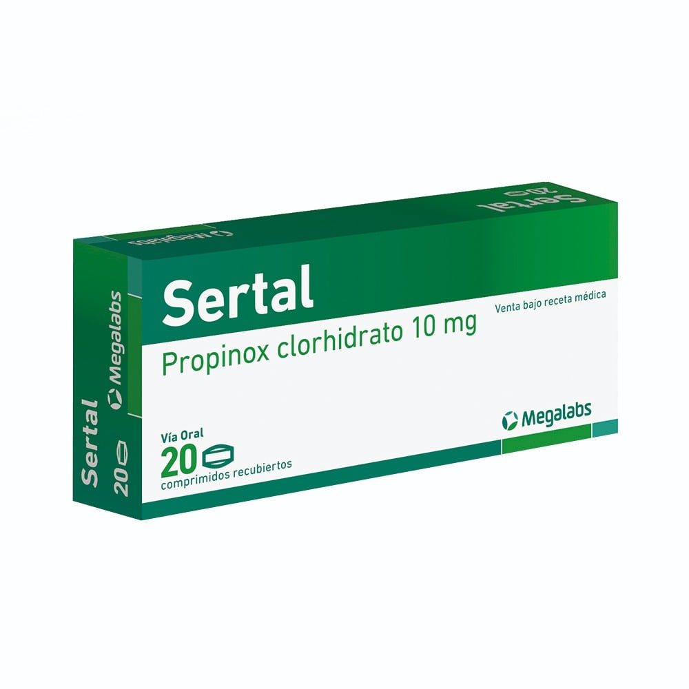 SERTAL 10 MG 20 COMPRIMIDOS