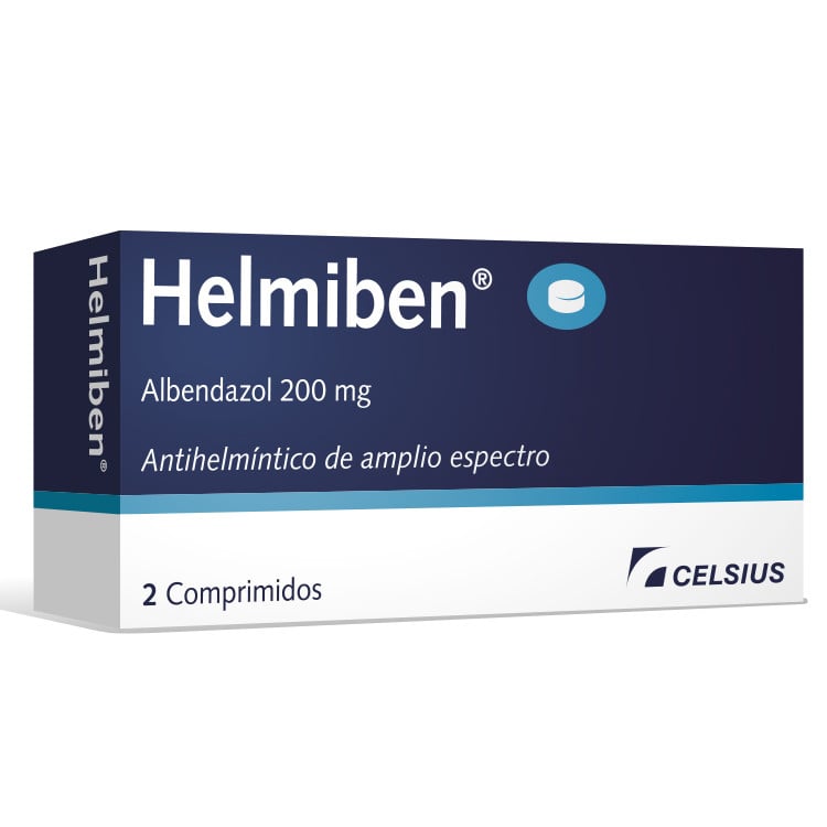 Helmiben 200 mg 2 Comprimidos