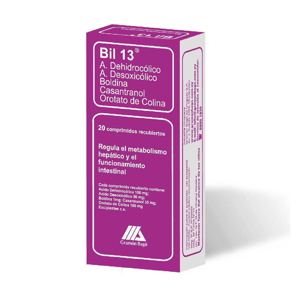 Bil 13 mg 20 Comprimidos Recubiertos
