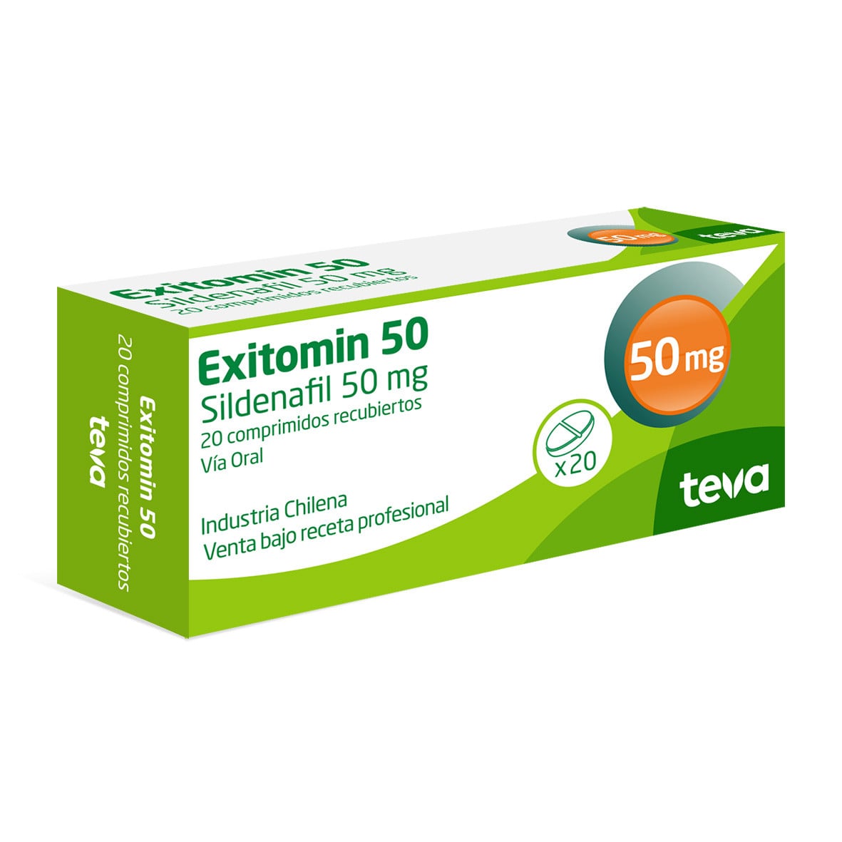 Exitomin 50 mg 20 Comprimidos Recubiertos