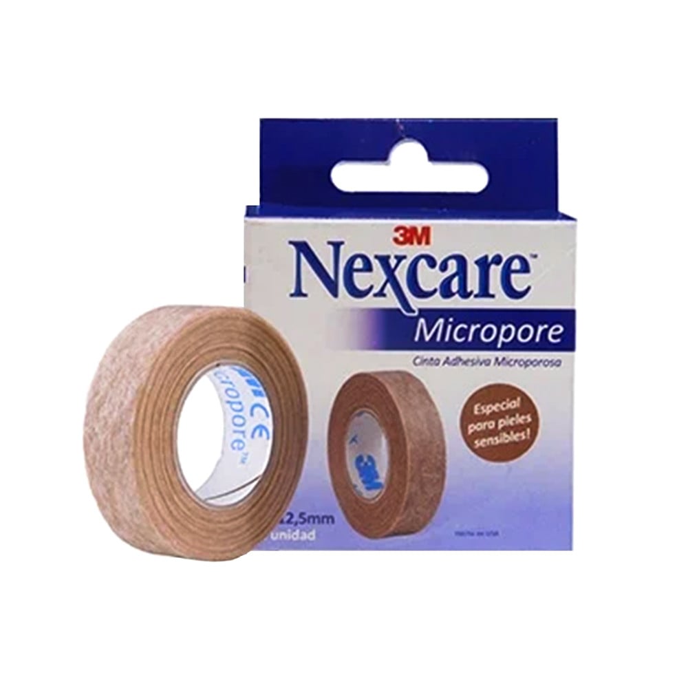 Cinta Leuco Micropore Nexcare Beige 1.25 cm x 9 m