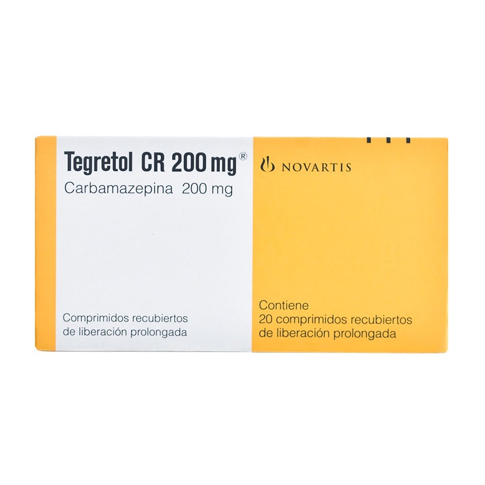 Tegretol CR 200 mg 20 Comprimidos Recubiertos LP