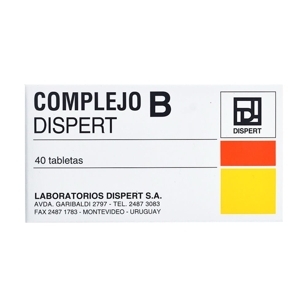 Complejo B Dispert 40 Tabletas