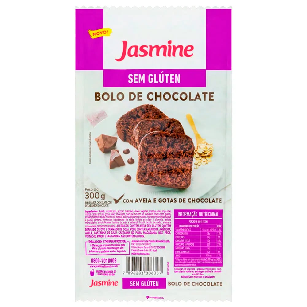 Budín Jasmine Sin Gluten Chocolate 300 g
