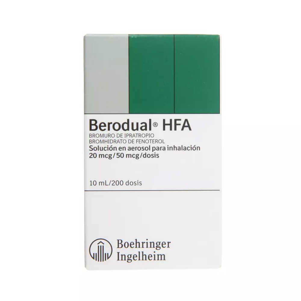 Berodual HFA 20 mcg/50 mcg Aerosol 200 Dosis