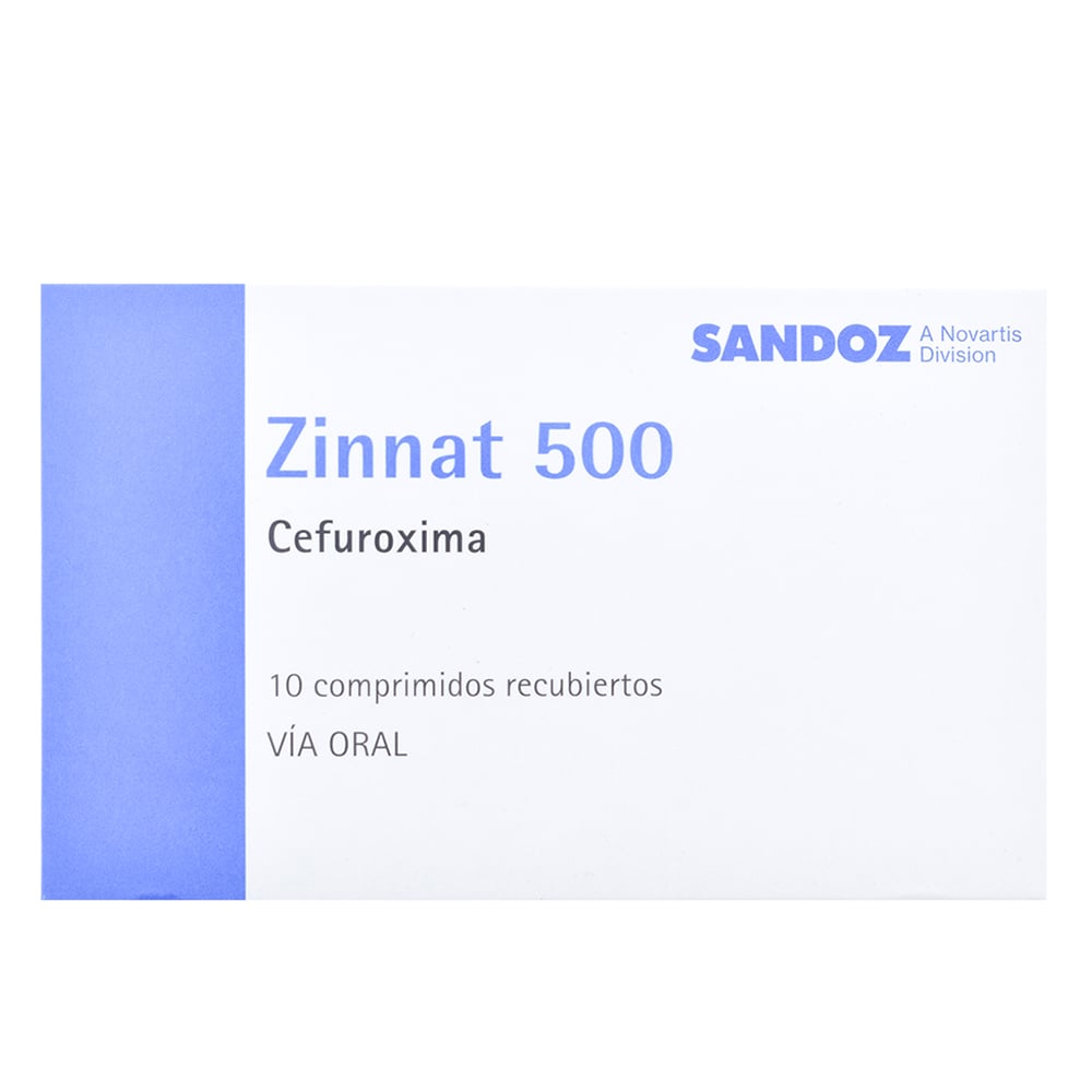 Zinnat 500 mg 10 Comprimidos Recubiertos