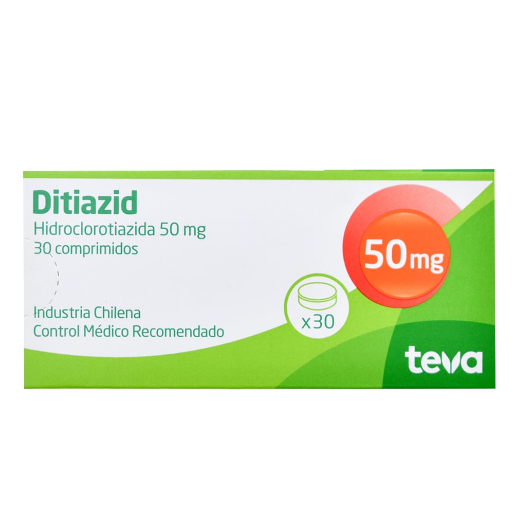 Ditiazid 50 mg 30 Comprimidos