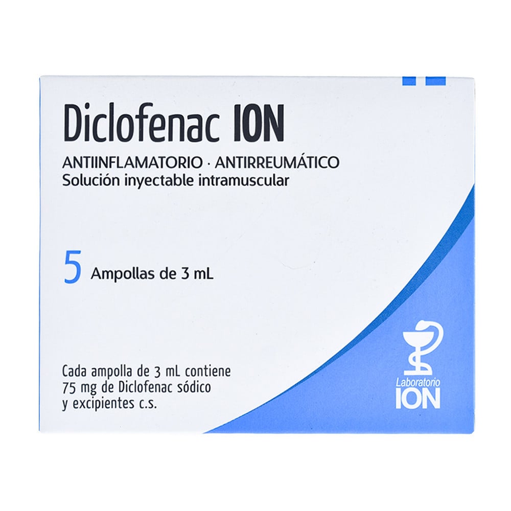 Diclofenac ION 75 mg/3 mL 5 Ampollas