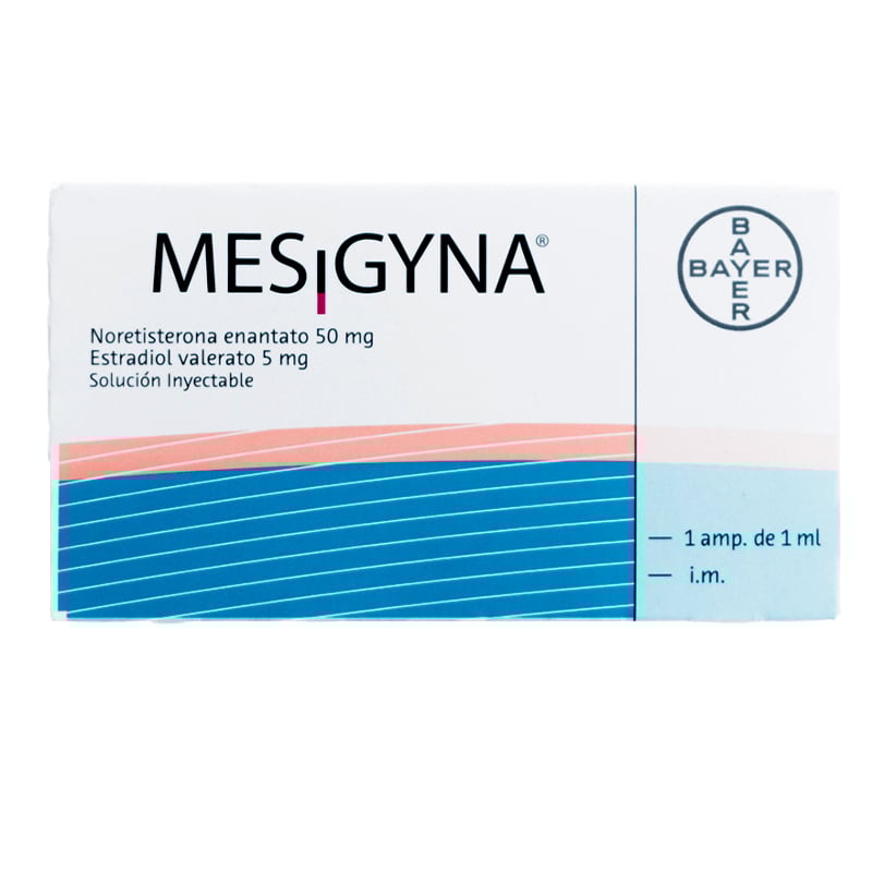 Mesigyna 50 mg/5 mg Inyectable 1 Ampolla de 1 ml