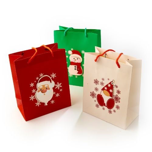 Bolsa Mediana de Papel Farma Hogar Motivos Navideños