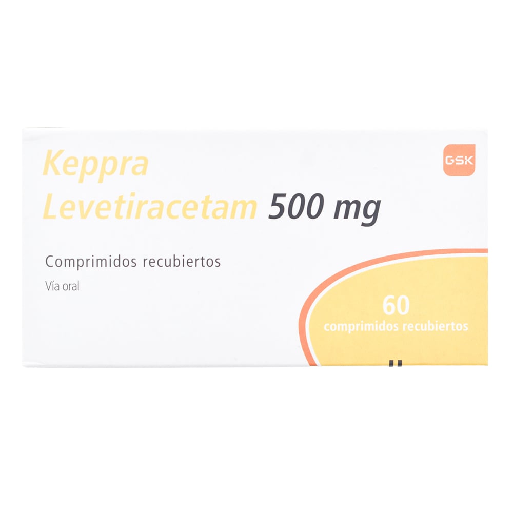 Keppra 500 mg 60 Comprimidos Recubiertos