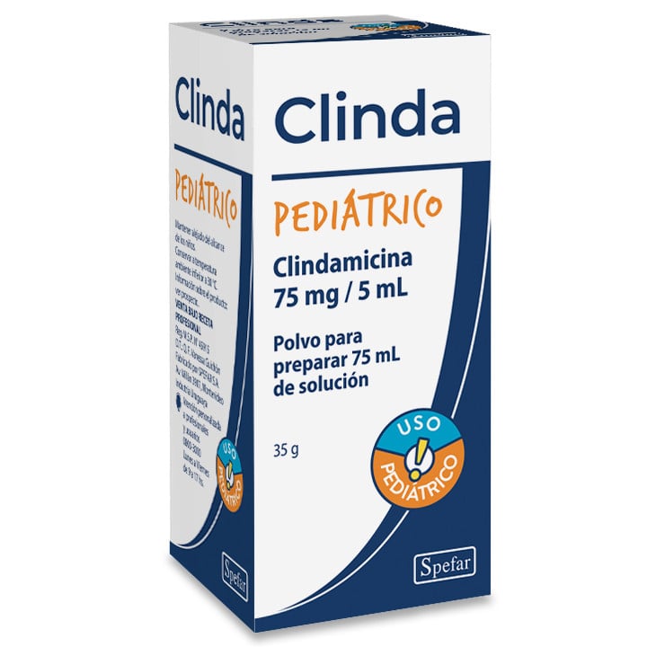 Clinda Pediátrico 75 mg/5 mL Solución 35 g