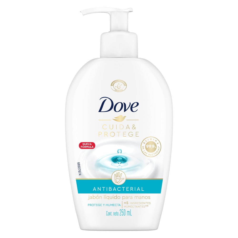Jabón Líquido Dove Antibacterial para Manos 250 ml