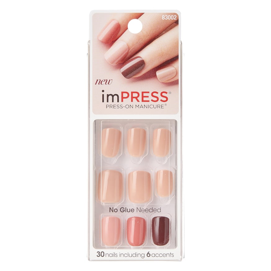 Uñas Postizas Adhesivas Kiss Impress Nails Before Sunset KIM001 30 Piezas