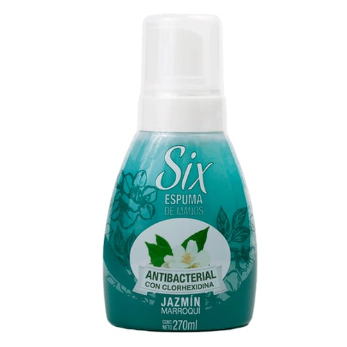 Jabón en Espuma Six Jazmín Marroquí para Manos 270 ml