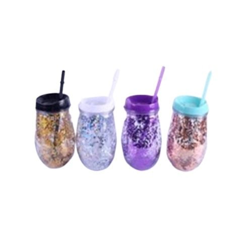 Vaso de Plástico Farma Hogar con Glitter
