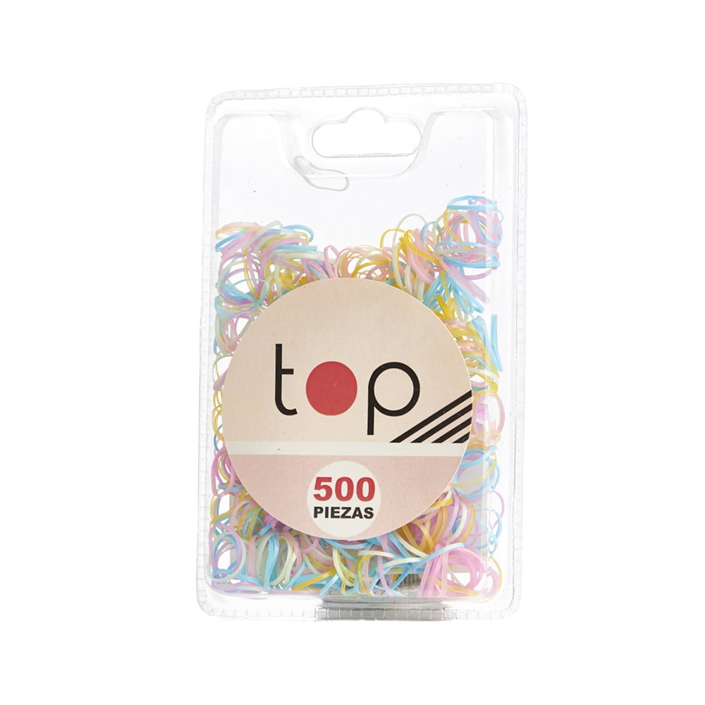 Mini Gomitas para el Pelo Top Multicolores 500 Unidades