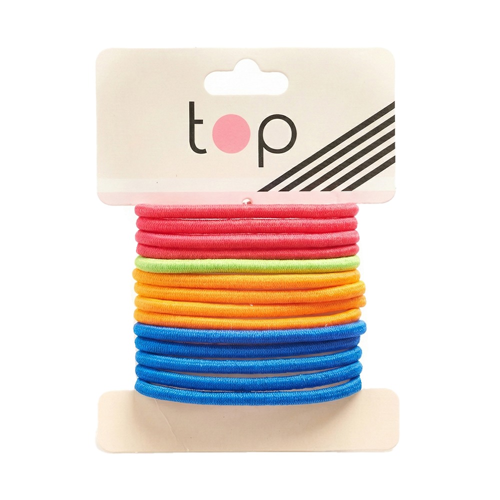 Gomitas para el Pelo Top Finas Varios Colores 14 Unidades