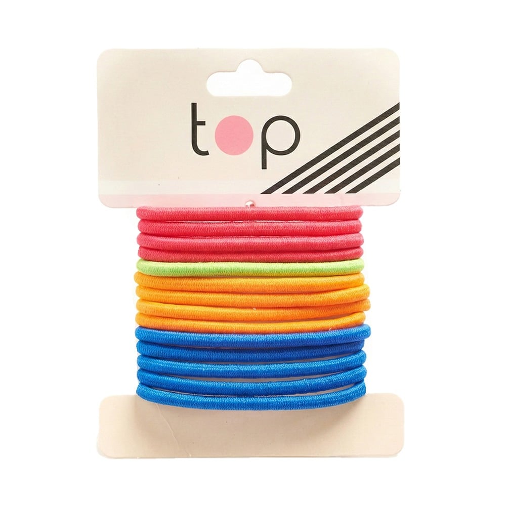 Gomitas para el Pelo Top Finas Varios Colores 14 Unidades