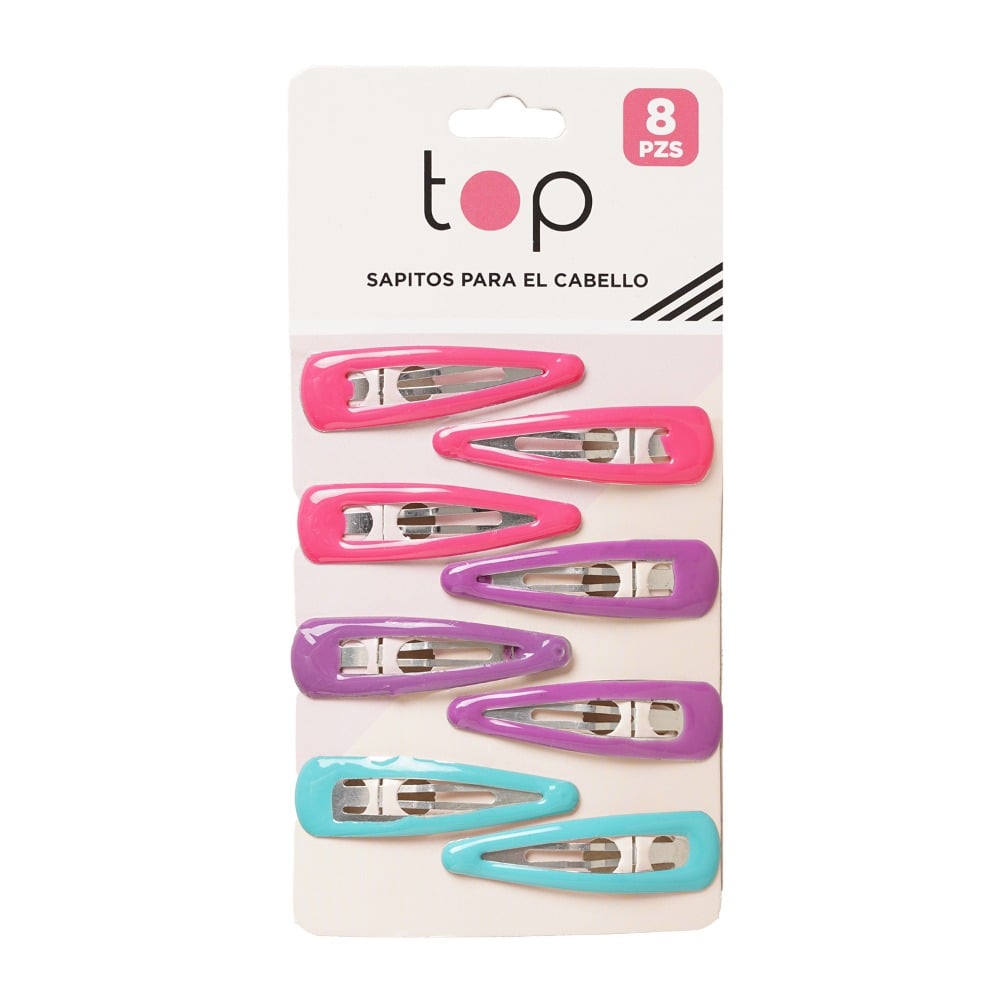 Broches para el Pelo Top Varios Colores 8 Unidades